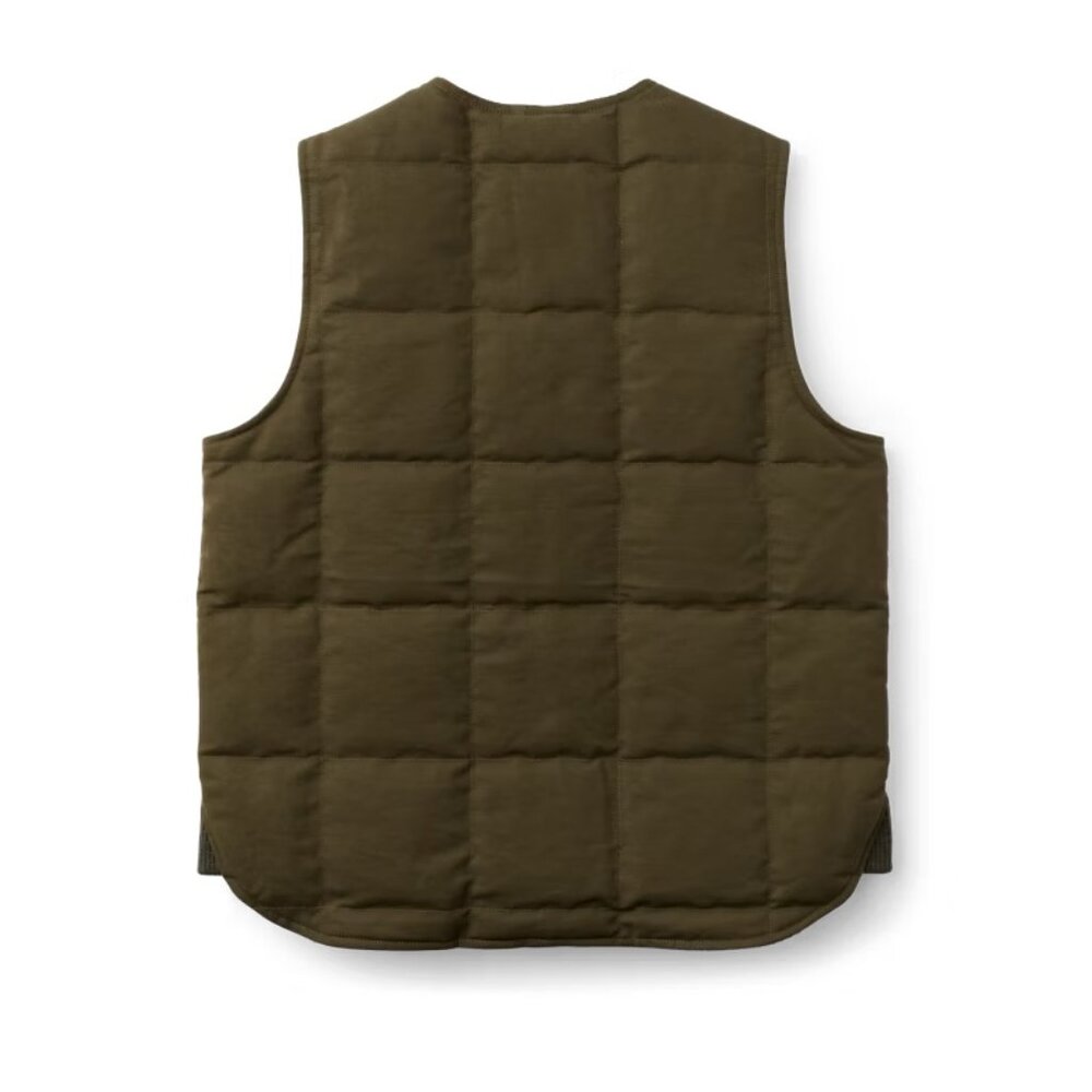 Filson Buckland Reversible 650FP Goose Down Vest, Forrest Green - Size Medium - Picture 2 of 7